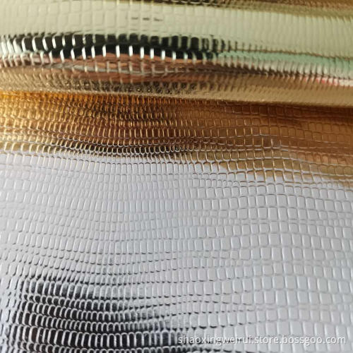 0.45mm Snake Grain Patent PU Leather